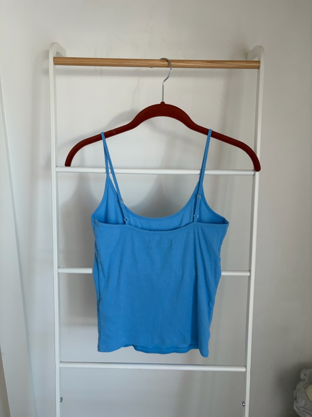 J. Crew Cornflower Blue Fine Rib Camisole basic staple delicate - Picture 3 of 4